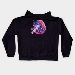 Tengu Anime Girl Kids Hoodie